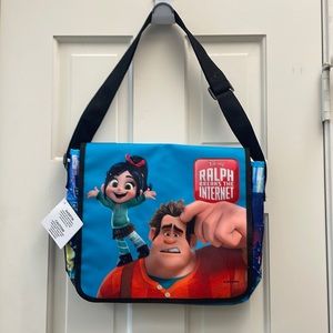 RALPH BREAKS THE INTERNET MESSENGER BAG BY  DISNEY~NEW